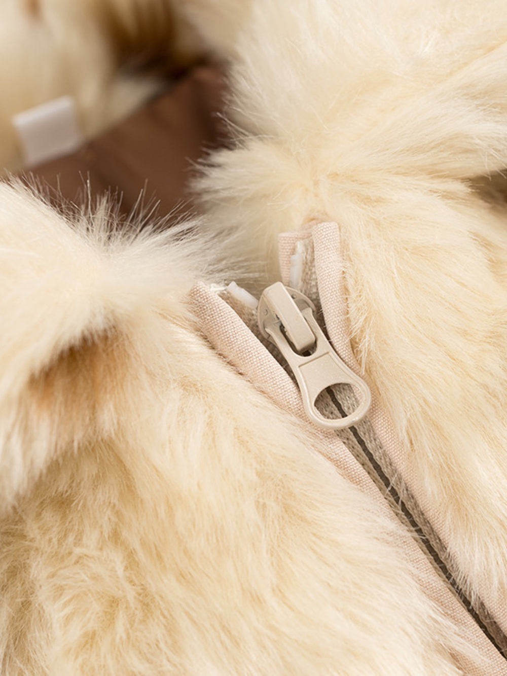 Faux Fur Zip Up Cropped Outerwear - Picture 11 of 14